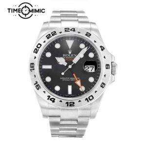 Supper replica Rolex Explorer II 216570-40mm Black Dial Fake Watches clone