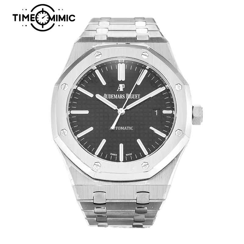 Super replica Audemars Piguet Royal Oak 15400ST.OO.1220ST.01 41mm Black Dial rose gold Fake Watches clone