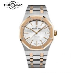 Super replica Audemars Piguet Royal Oak Audemars Piguet Royal Oak 15400SR.OO.1220SR.01 41mm Black Dial rose gold Fake Watches clone