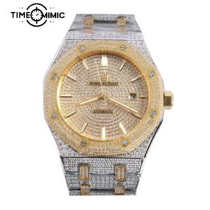 Supper replica Audemars Piguet Royal Oak iced out 15400SR.OO.1220SR.01-41mm Fake Watches clone