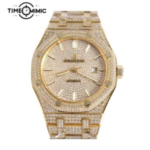 Supper replica Audemars Piguet Royal Oak iced out 15400SR.OO.1220SR.01-41mm Fake Watches clone