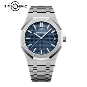 Super replica Audemars Piguet Royal Oak 15500ST.OO.1220ST.01 41mm Blue Dial Fake Watches clone