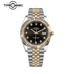 Supper replica Rolex Datejust 126333-41mm Black Diamond Dial Fake Watches clone