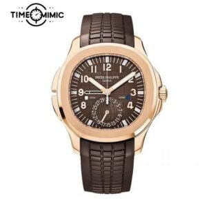 Super replica Patek Philippe Aquanaut 5164R-001 40.8mm Brown Dial Fake watch clone