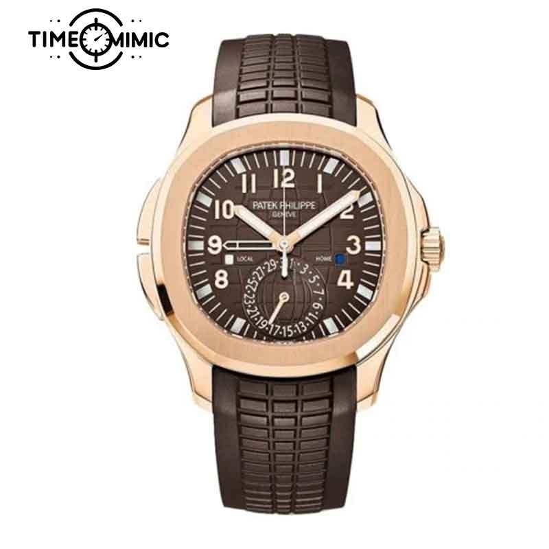 Super replica Patek Philippe Aquanaut 5164R-001 40.8mm Brown Dial Fake watch clone