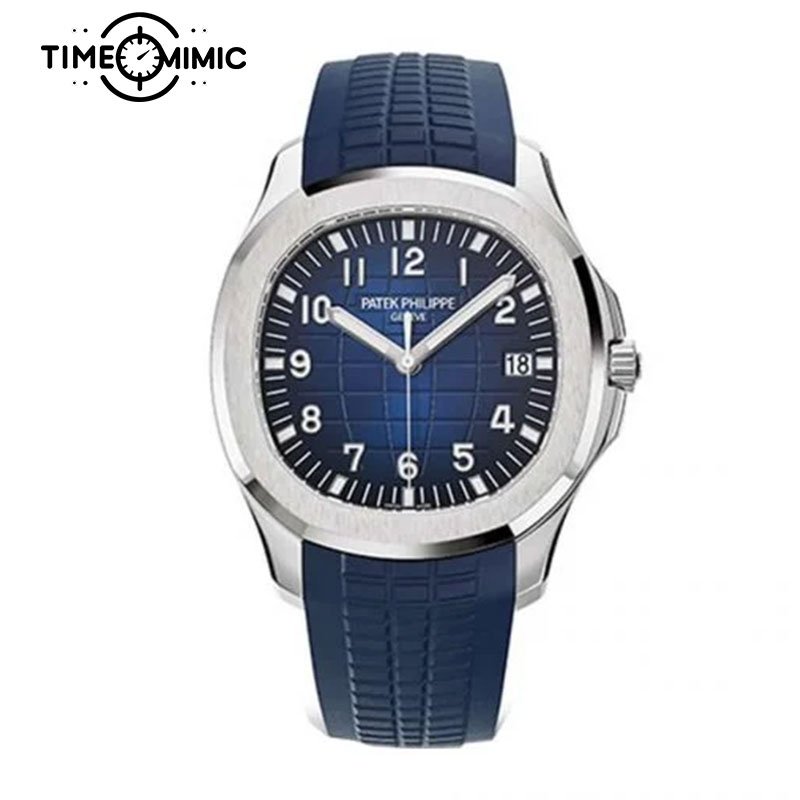 Super replica Patek Philippe Aquanaut 5168G-001 42.2mm Blue Dial Fake watch clone