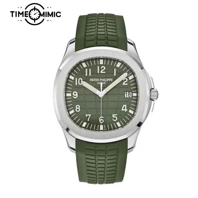 Super replica Patek Philippe Aquanaut 5168G-010 42.2mm Green Dial Fake watch clone