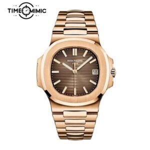 Super replica Patek Philippe Nautilus 5711/1R-001 40mm Brown Dial Fake Watches clone