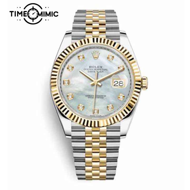 Supper replica Rolex Datejust 126333-41mm Mother-of-pearl Dial Fake Watches clone
