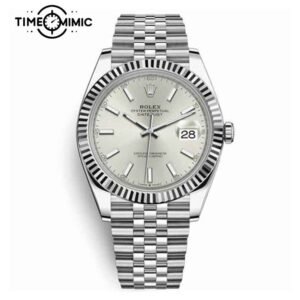 Supper replica Rolex Datejust 126334-41mm Silver Dial Fake Watches clone