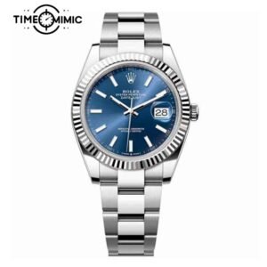 Supper replica Rolex Datejust 126334-41mm Blue Dial Fake Watches clone