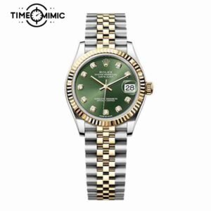 Supper replica Rolex Datejust 278273-31mm Green Dial Fake Watches clone