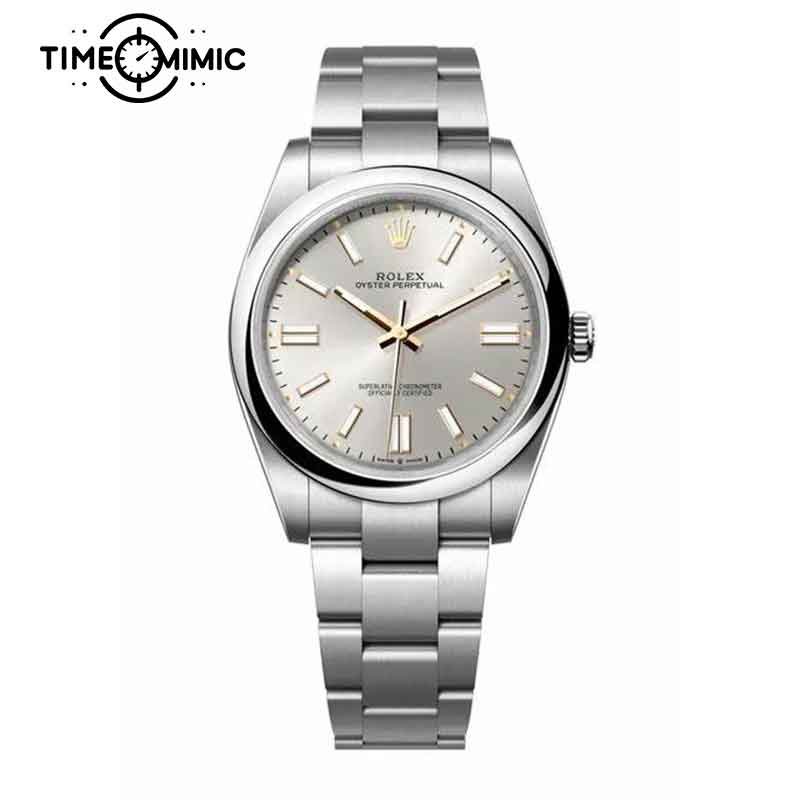 Replica Rolex Oyster Perpetual Silver 124300-41mm Fake Watch clone