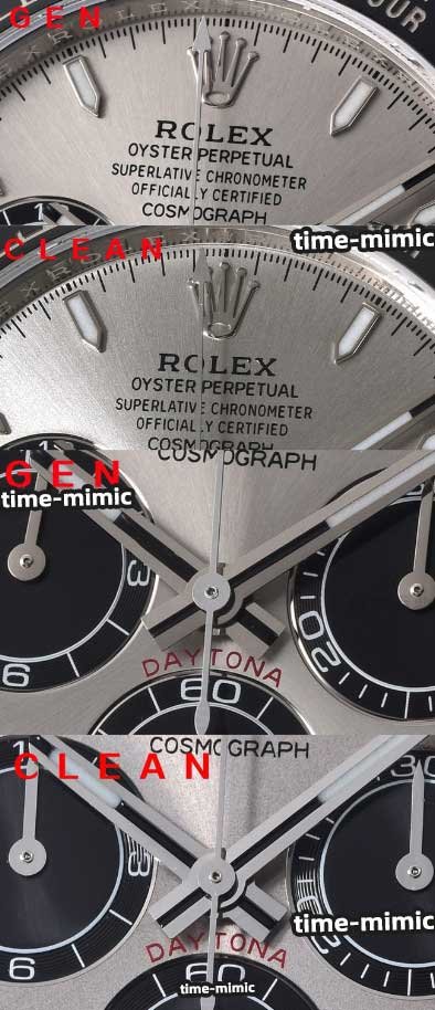 Clean Factory Rolex Cosmograph Daytona m126519ln  Cement Grey 4131 Movement Replica watch vs Genuine： Dial Font And Hands Comparison