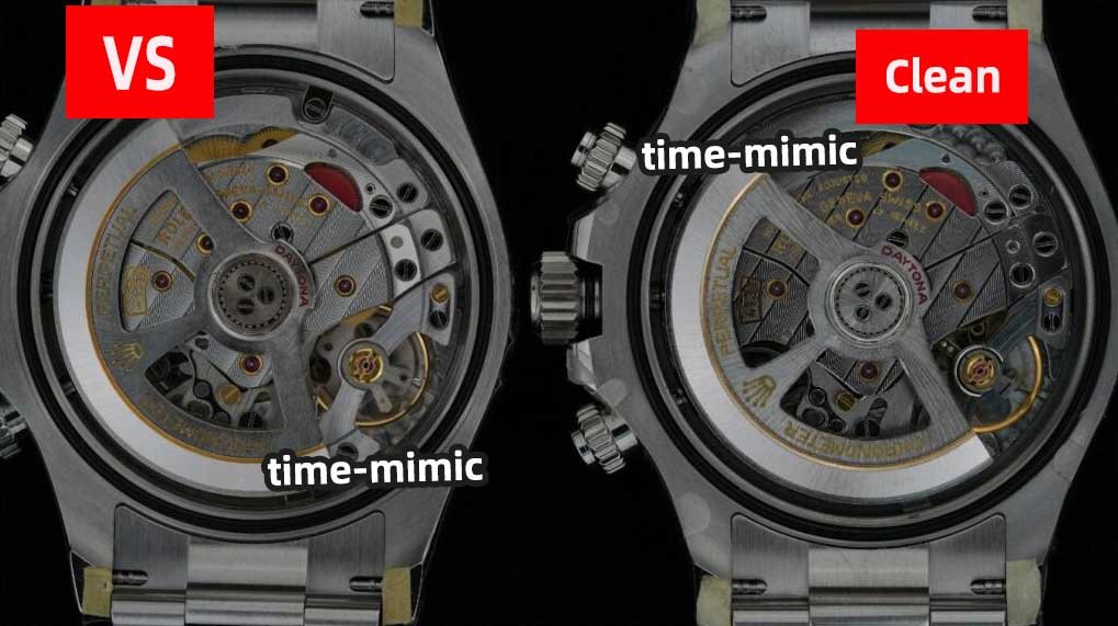 Rolex Daytona M126500LN VS Factory (Dandong 4131)vs. CLEAN Factory (Shanghai 4131)：Movement comparison