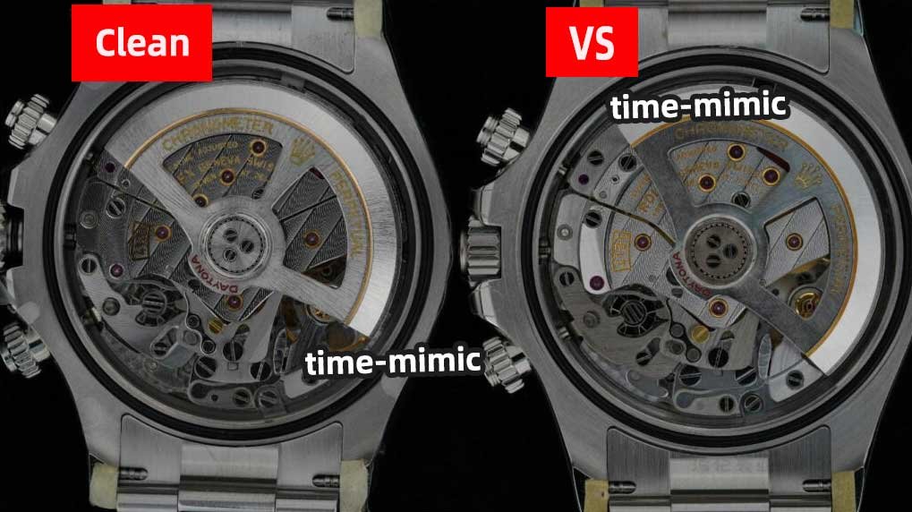 Rolex Daytona M126500LN VS Factory (Dandong 4131)vs. CLEAN Factory (Shanghai 4131)：Movement comparison