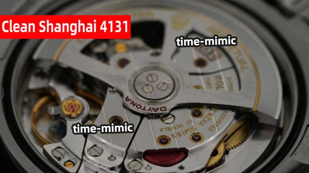 Rolex Daytona M126500LN CLEAN Factory (Shanghai 4131)：Movement engraving comparison