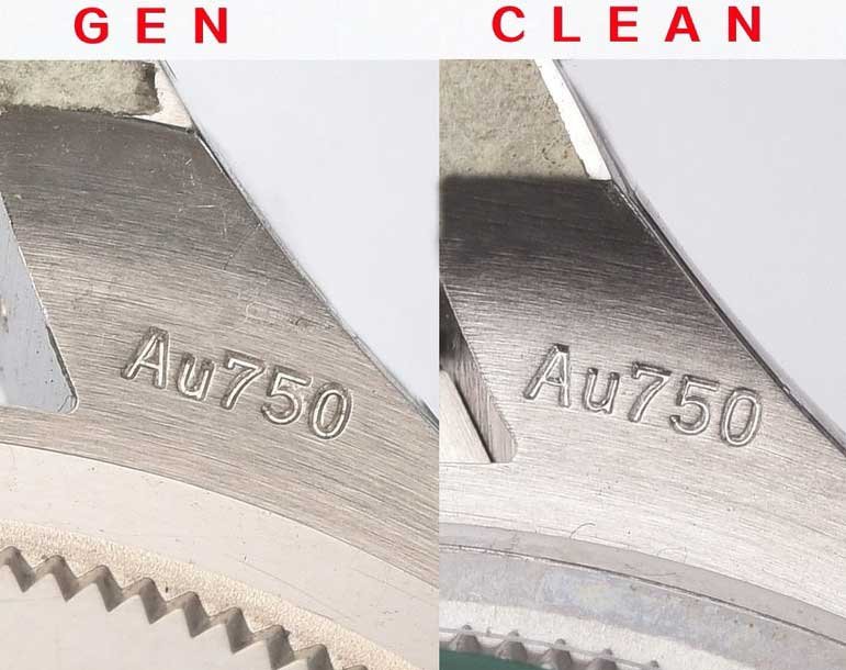 Clean Factory Rolex Cosmograph Daytona m126519ln  Cement Grey 4131 Movement Replica watch vs Genuine：Rear lug comparison (2)