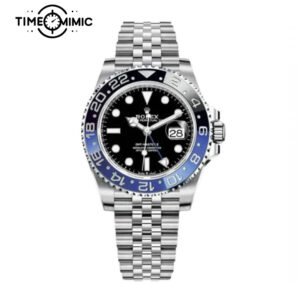 Supper replica Rolex GMT-Master II 126710BLRO-40mm Batman Black blue bezel Fake Watches clone