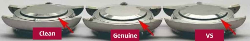 VS Factory Pepsi V3 vs Genuine & Clean Factory Watch bottom cover comparison