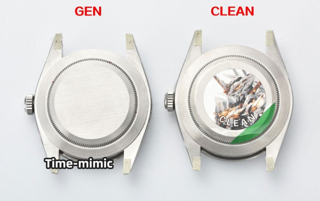 CLEAN Factory Rolex Explorer 224270 Super Clone Fake Watch vs Real：Case Back Comparison