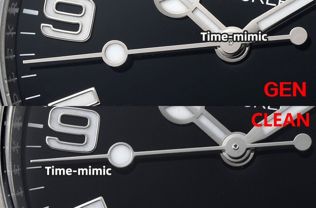 CLEAN Factory Rolex Explorer 224270 Super Clone Fake Watch vs Real：second hand comparison