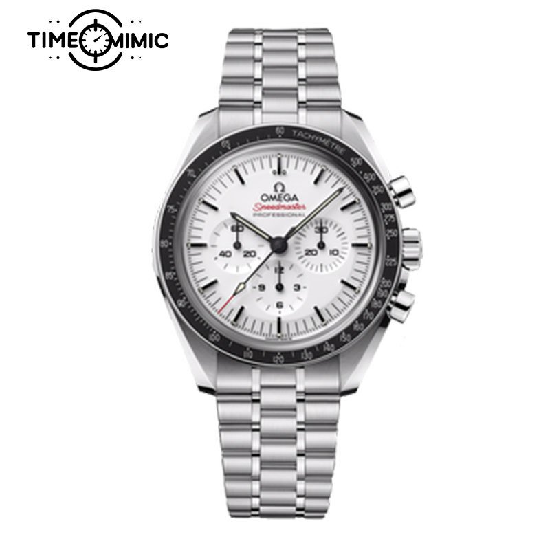 Super replica Omega Speedmaster Moonwatch 310.30.42.50.04.001-42mm White Dial Fake Watches clone